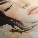 Portrait 163 Canvas Art 18" x 24" / 45 x 60 cm / Black