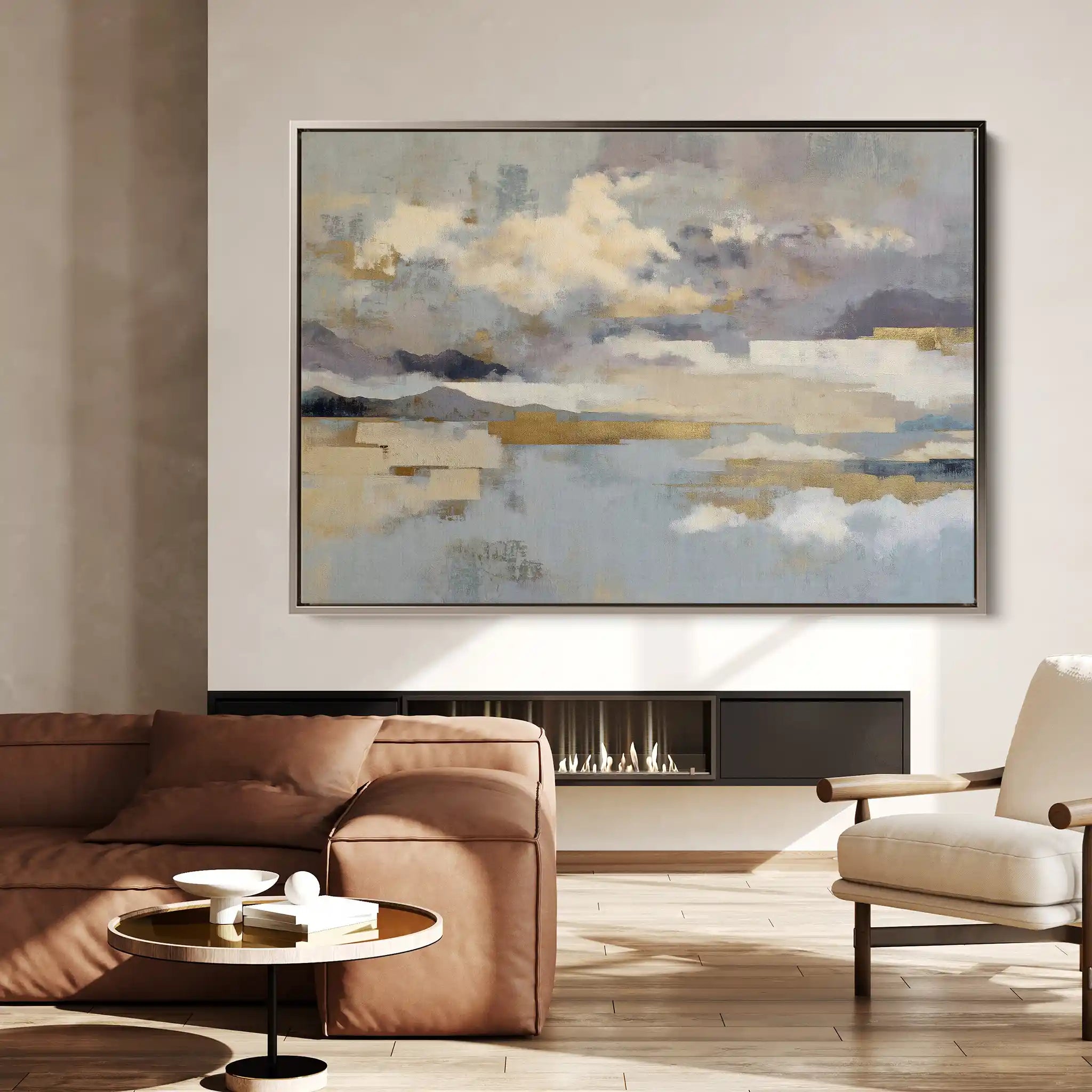 Abstract 1630 Canvas Art 18" x 24" / 45 x 60 cm / Black