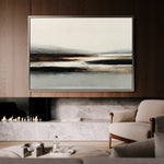 Abstract 1632 Canvas Art 18" x 24" / 45 x 60 cm / Black