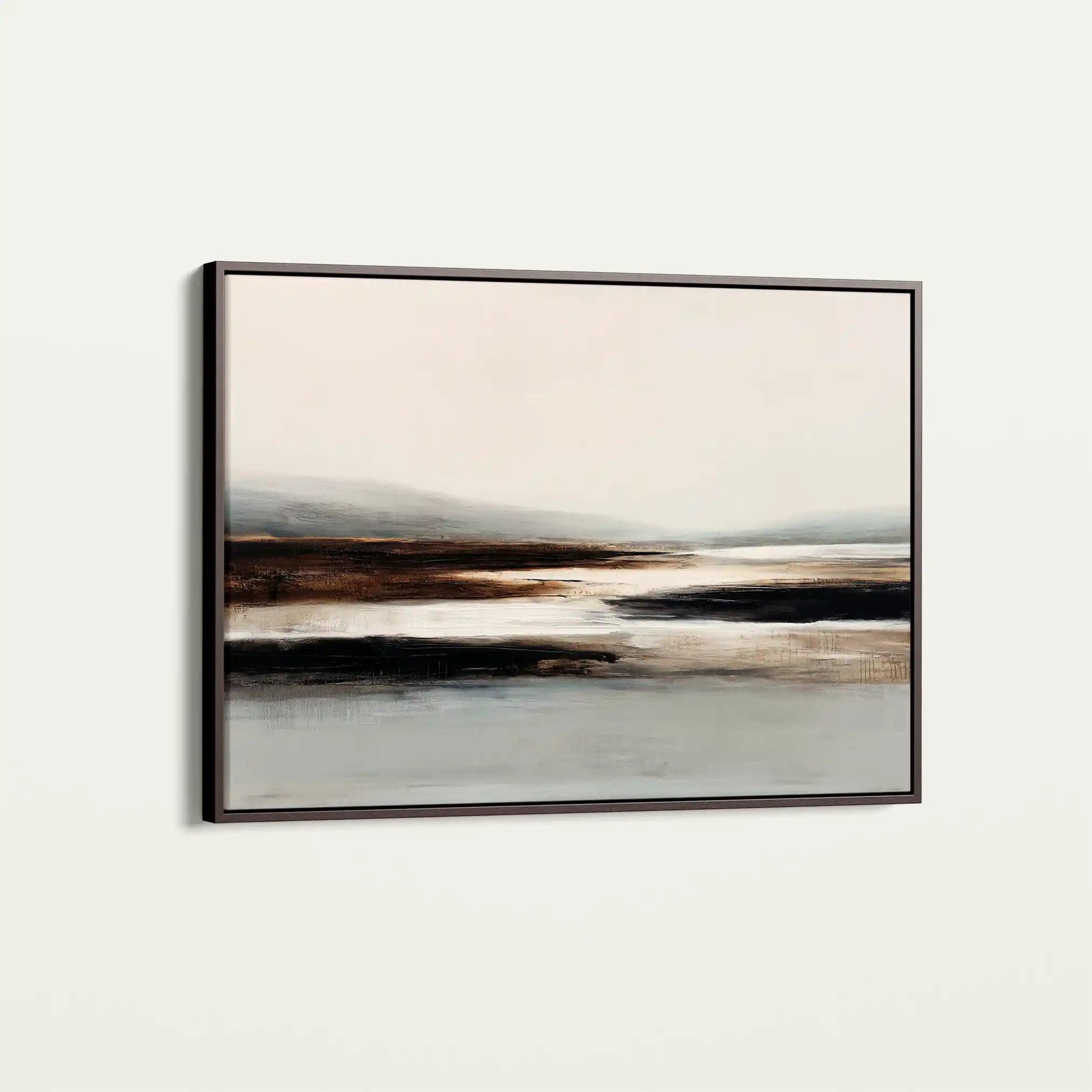 Abstract 1632 Canvas Art 60 x 40 cm / Black