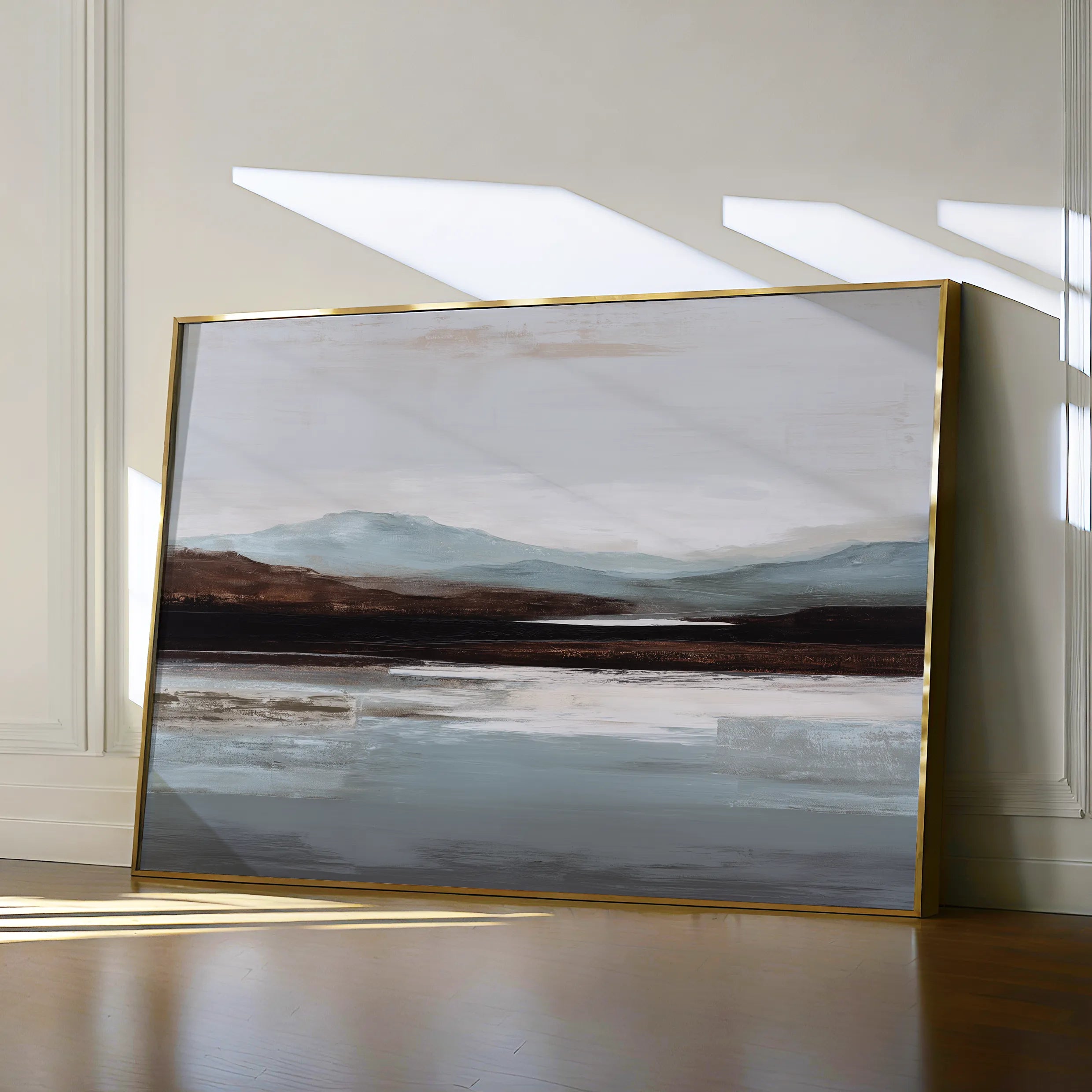 Abstract 1633 Canvas Art 18" x 24" / 45 x 60 cm / Black