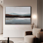 Abstract 1633 Canvas Art 18" x 24" / 45 x 60 cm / Black