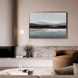 Abstract 1633 Canvas Art 18" x 24" / 45 x 60 cm / Black
