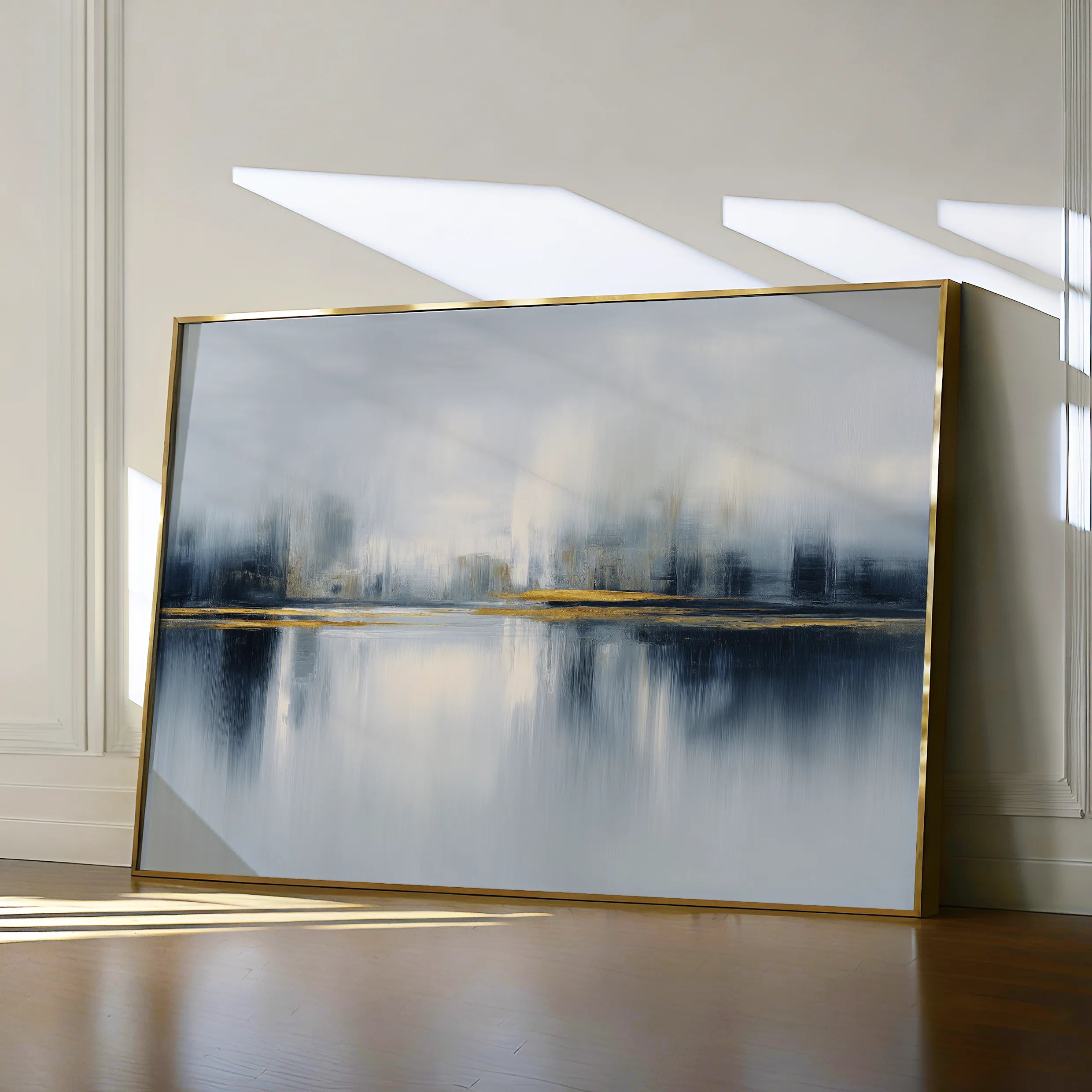 Abstract 1634 Canvas Art 18" x 24" / 45 x 60 cm / Black