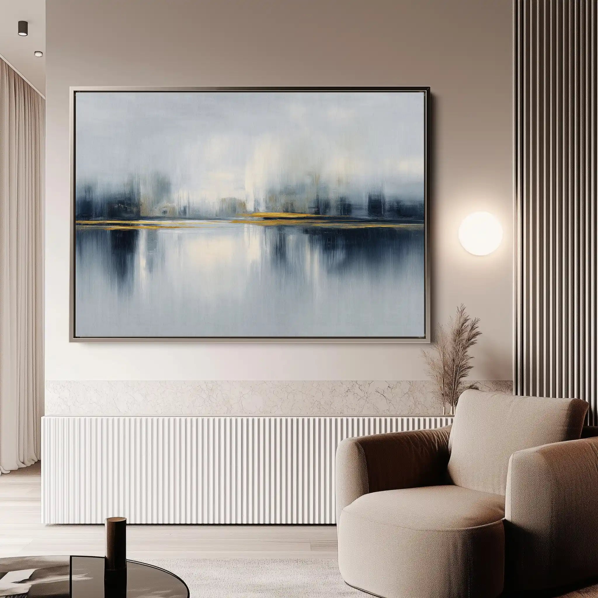 Abstract 1634 Canvas Art 60 x 40 cm / Black