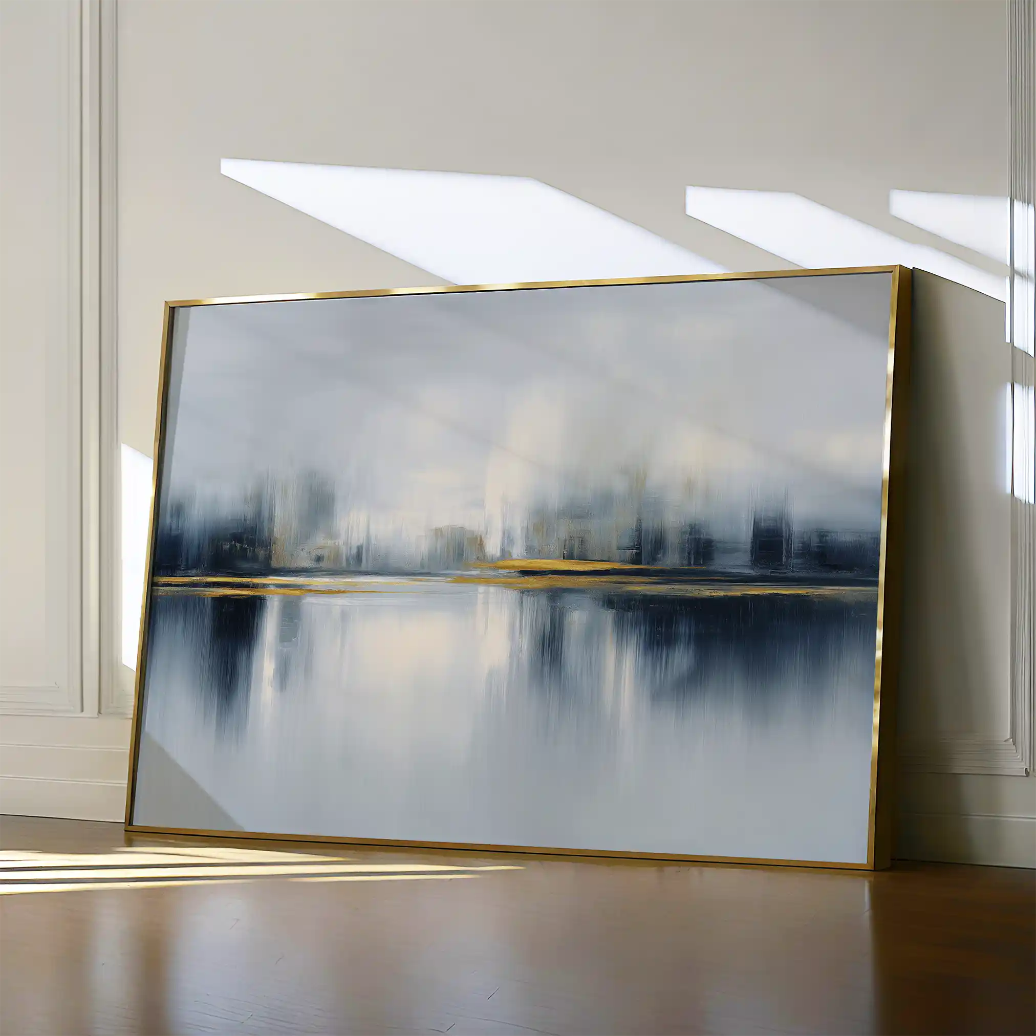 Abstract 1634 Canvas Art 60 x 40 cm / Black
