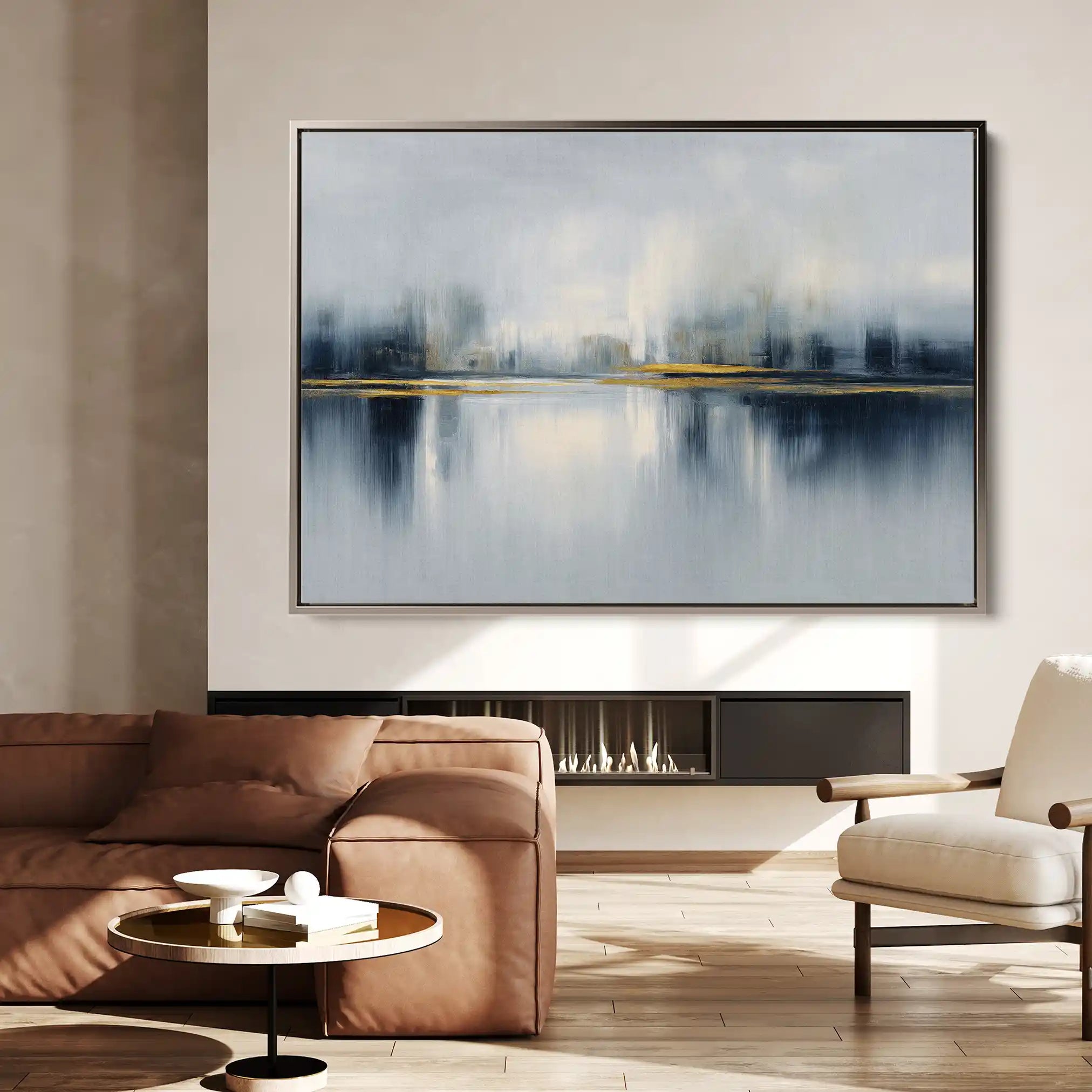 Abstract 1634 Canvas Art 60 x 40 cm / Black