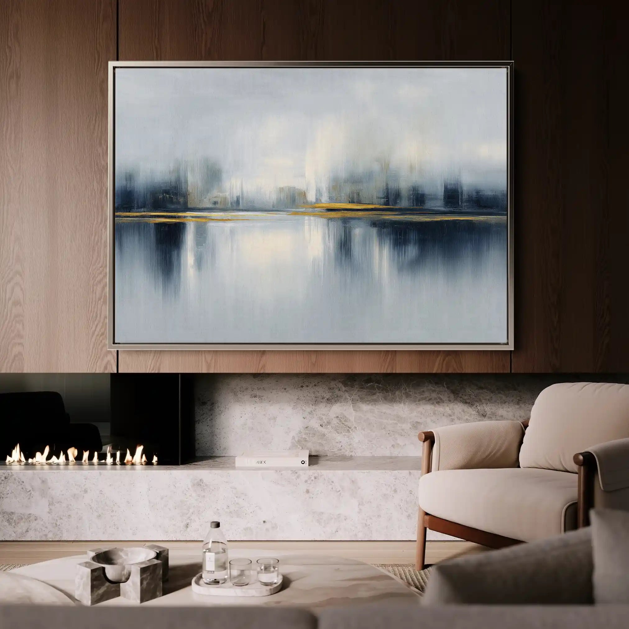 Abstract 1634 Canvas Art 60 x 40 cm / Black