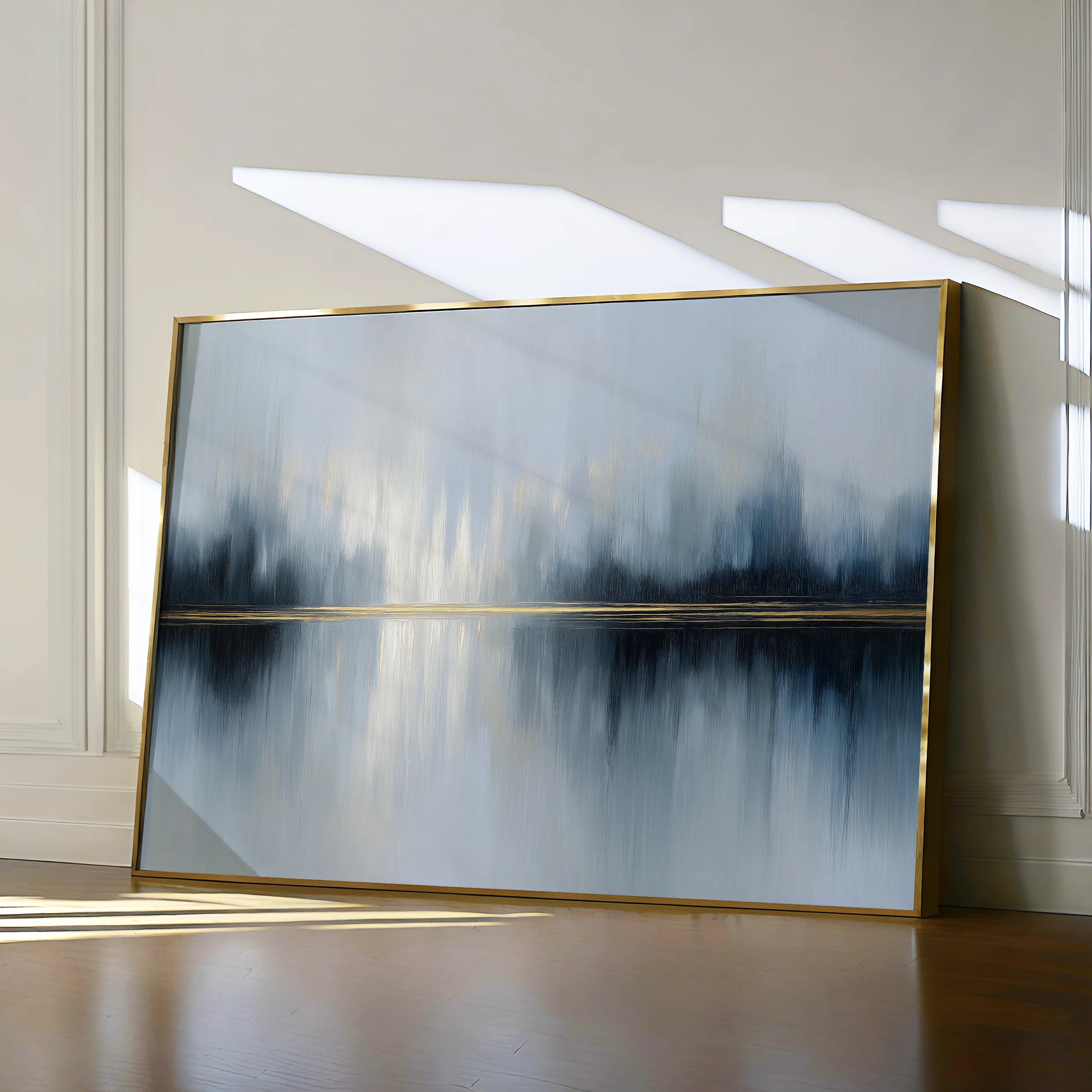 Abstract 1635 Canvas Art 18" x 24" / 45 x 60 cm / Black