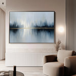 Abstract 1635 Canvas Art 18" x 24" / 45 x 60 cm / Black