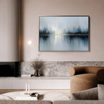 Abstract 1635 Canvas Art 18" x 24" / 45 x 60 cm / Black