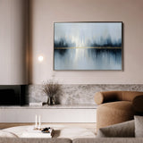 Abstract 1635 Canvas Art 18" x 24" / 45 x 60 cm / Black