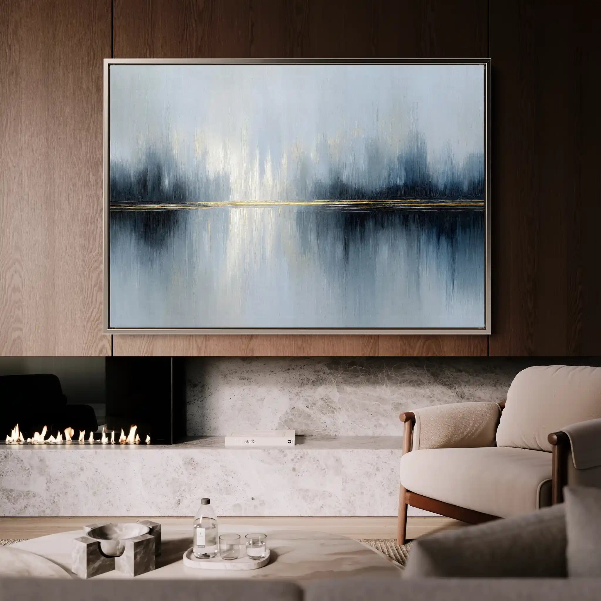 Abstract 1635 Canvas Art 60 x 40 cm / Black