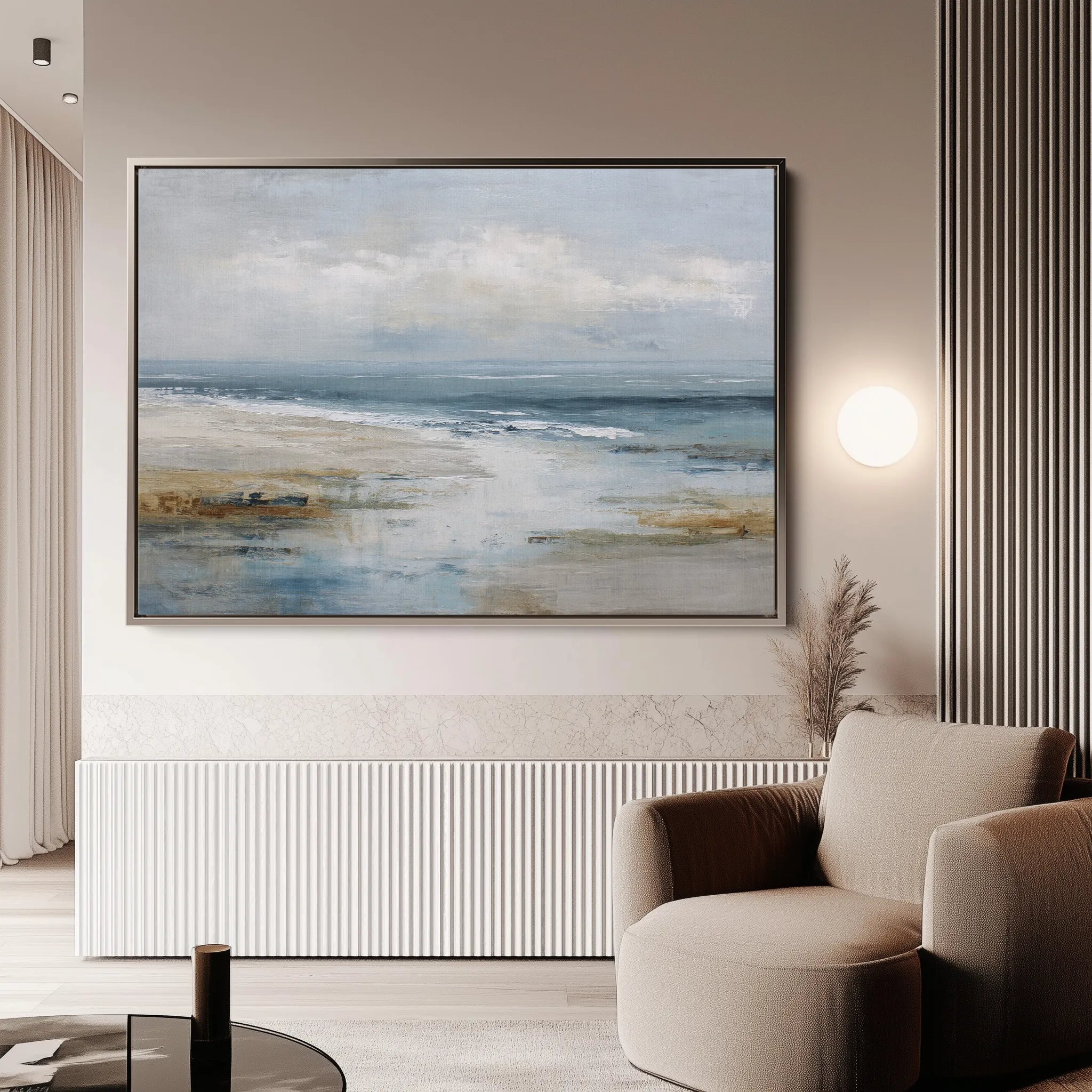 Abstract 1637 Canvas Art 18" x 24" / 45 x 60 cm / Black