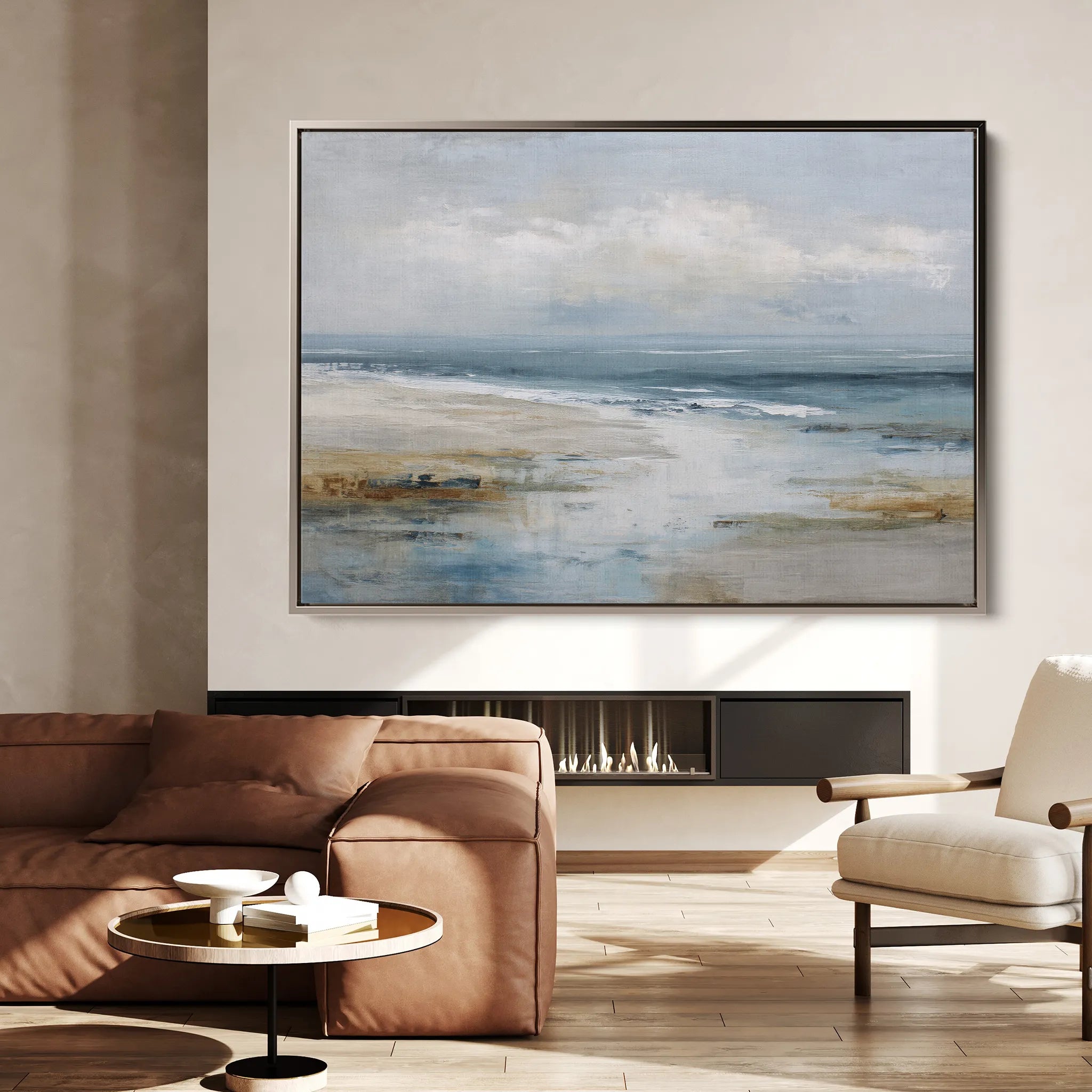 Abstract 1637 Canvas Art 18" x 24" / 45 x 60 cm / Black