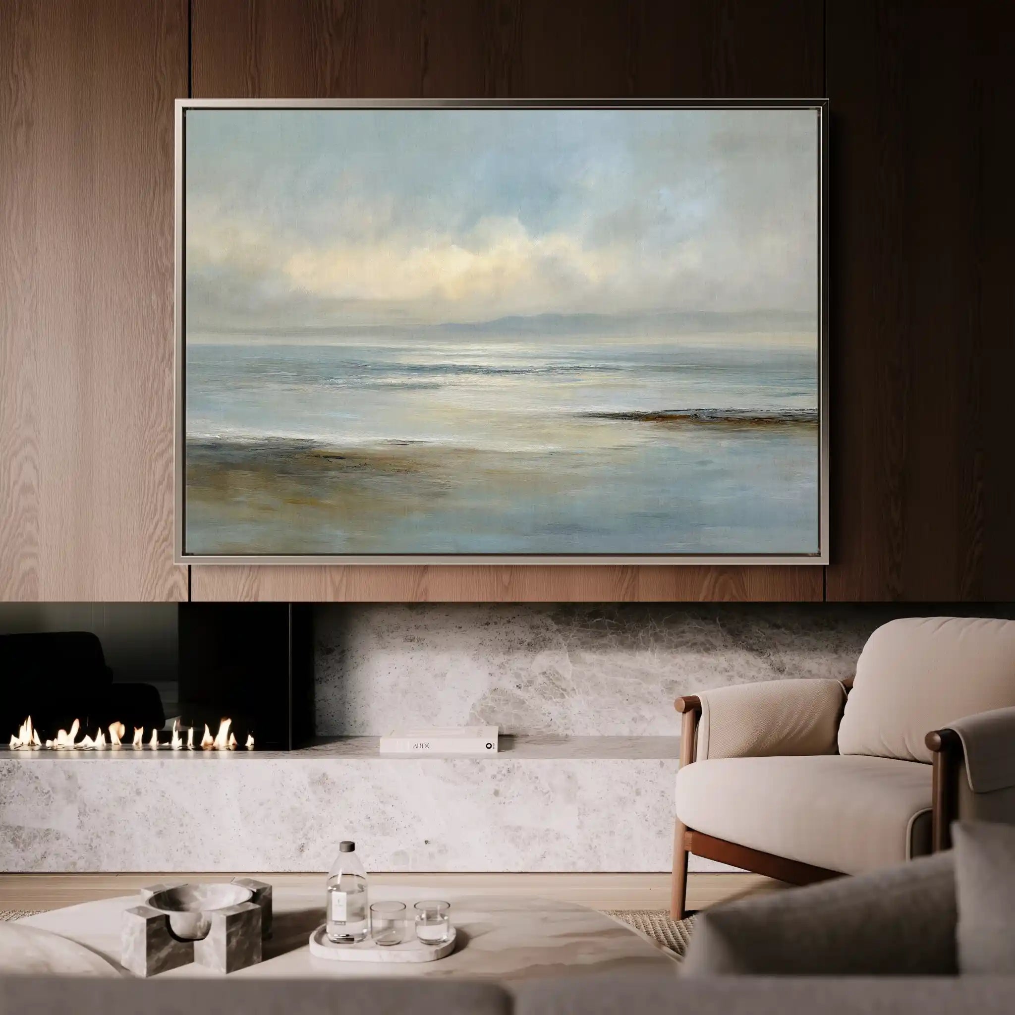 Abstract 1638 Canvas Art 18" x 24" / 45 x 60 cm / Black