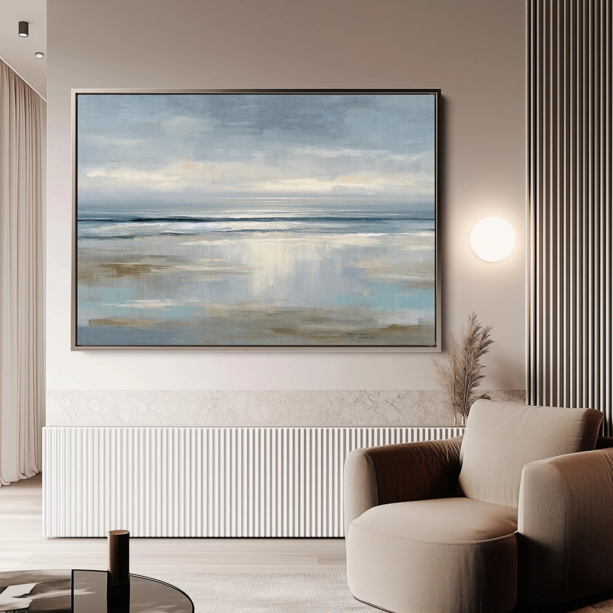 Abstract 1639 Canvas Art 18" x 24" / 45 x 60 cm / Black