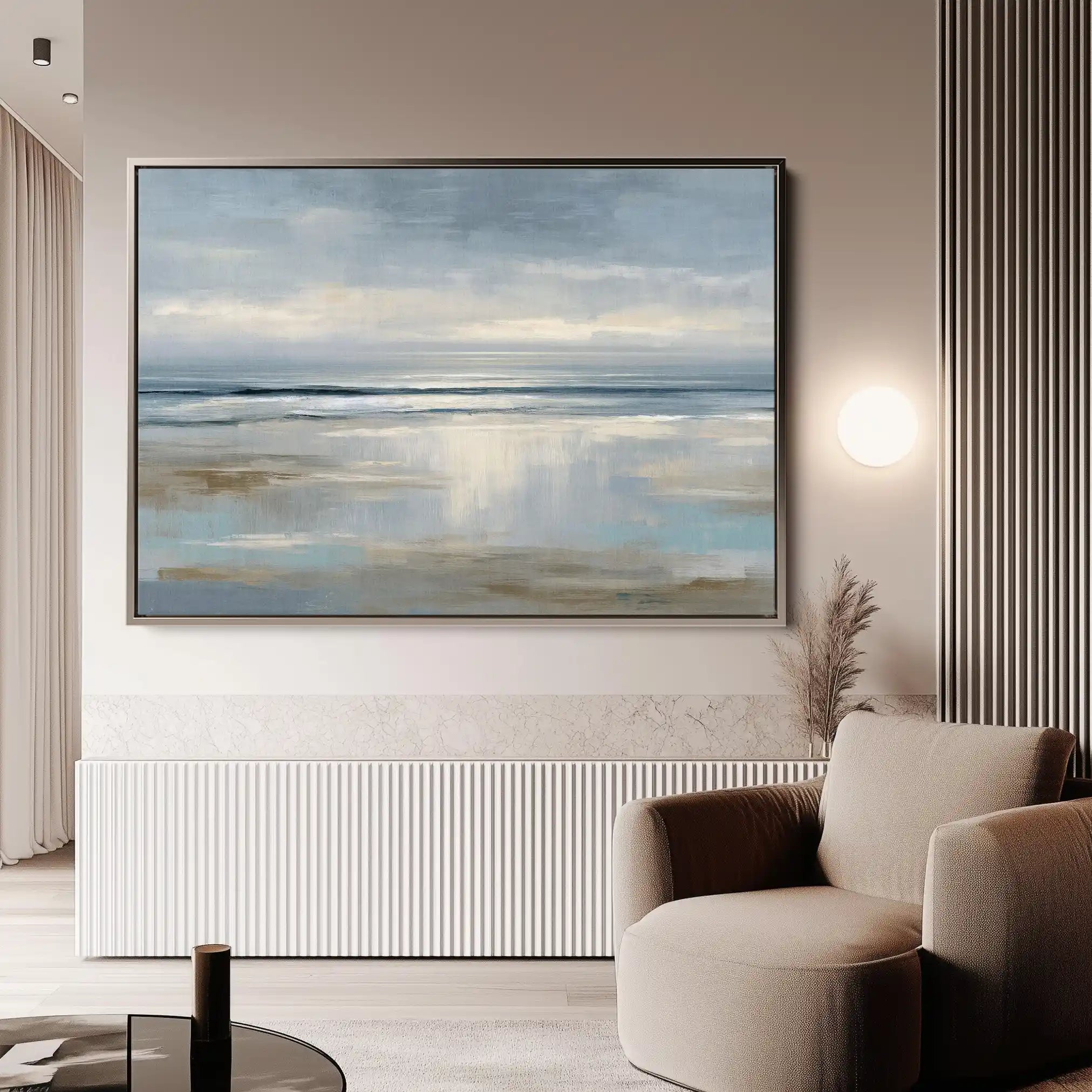Abstract 1639 Canvas Art 60 x 40 cm / Black
