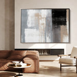 Abstract 164 Canvas Art 18" x 24" / 45 x 60 cm / Black