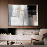 Abstract 164 Canvas Art 18" x 24" / 45 x 60 cm / Black