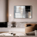 Abstract 164 Canvas Art 18" x 24" / 45 x 60 cm / Black