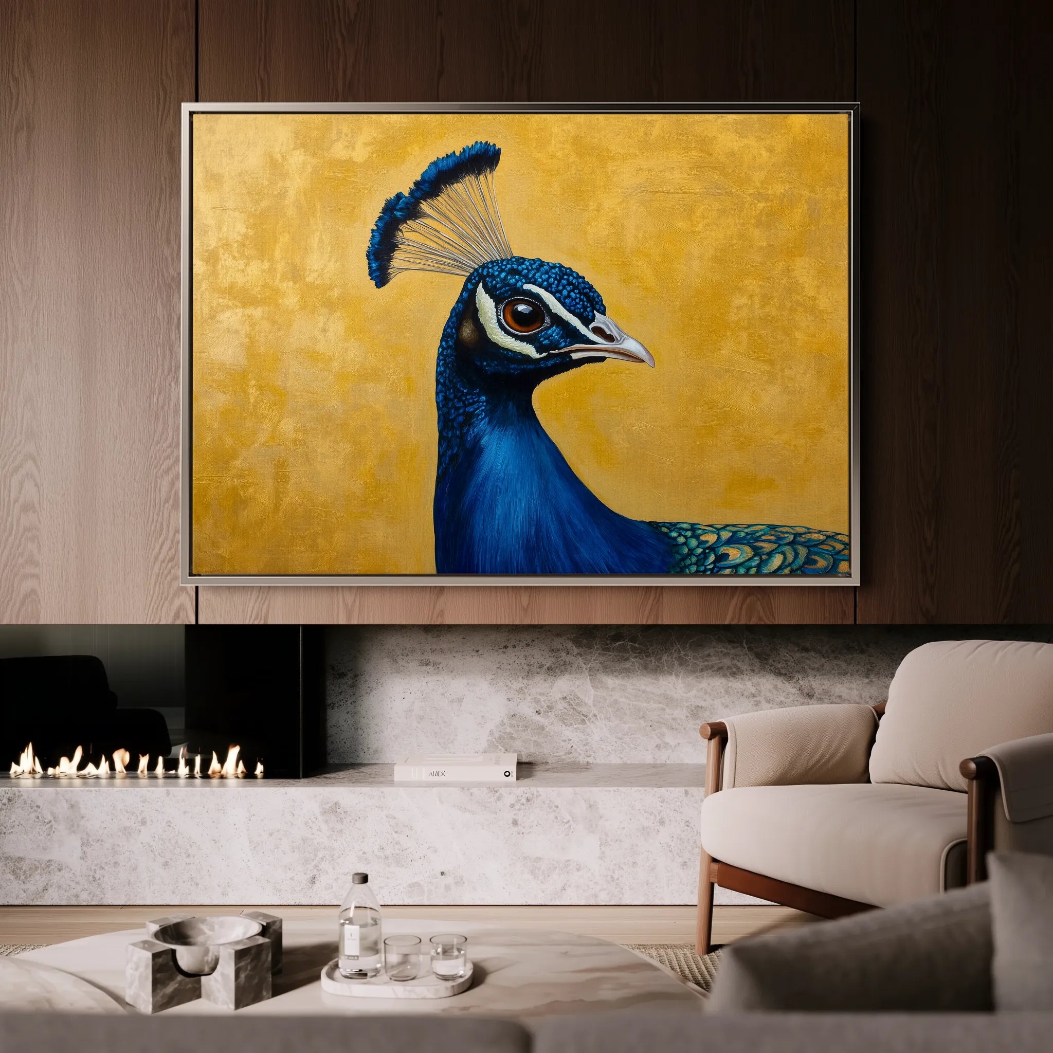 Animals 164 Canvas Art 18" x 24" / 45 x 60 cm / Black
