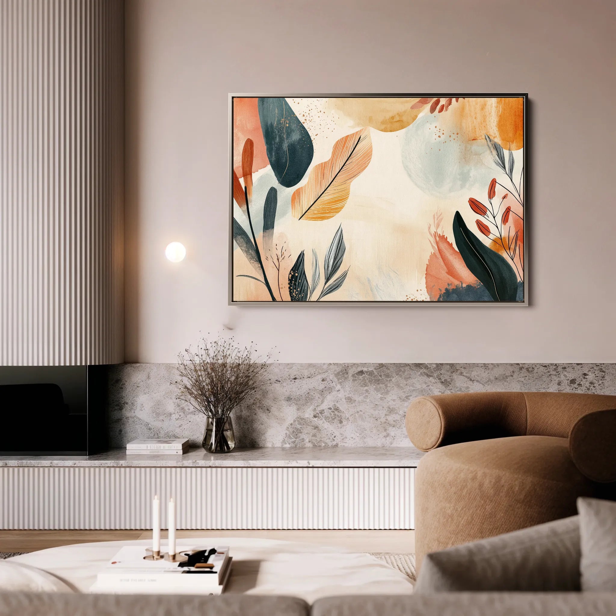 Boho 164 Canvas Art 18" x 24" / 45 x 60 cm / Black