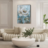Floral 164 Canvas Art 18" x 24" / 45 x 60 cm / Black