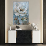 Floral 164 Canvas Art 18" x 24" / 45 x 60 cm / Black