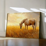 Horses 164 Canvas Art 18" x 24" / 45 x 60 cm / Black