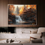 Landscape 164 Canvas Art 18" x 24" / 45 x 60 cm / Black