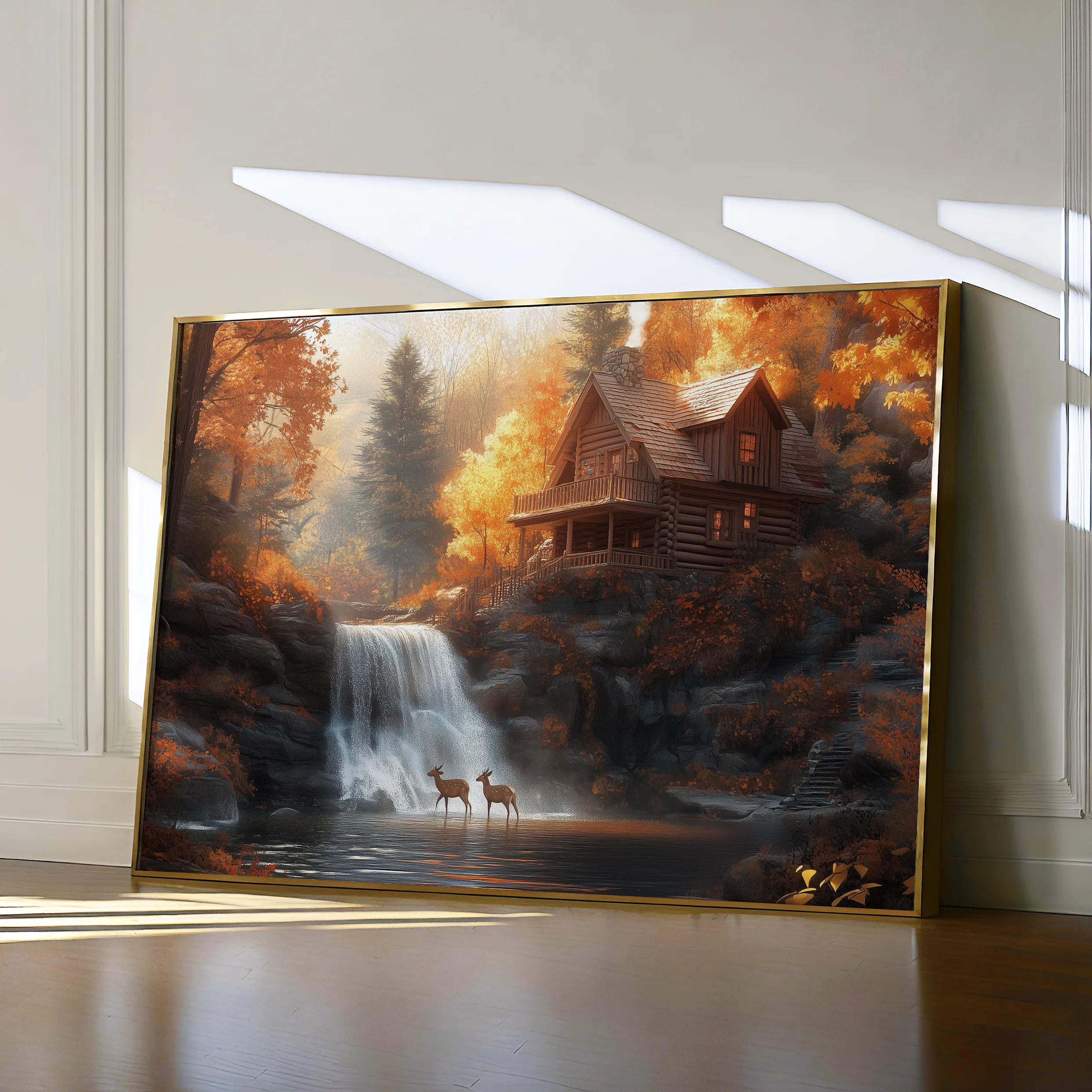 Landscape 164 Canvas Art 18" x 24" / 45 x 60 cm / Black