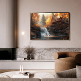Landscape 164 Canvas Art 18" x 24" / 45 x 60 cm / Black