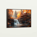 Landscape 164 Canvas Art 18" x 24" / 45 x 60 cm / Black