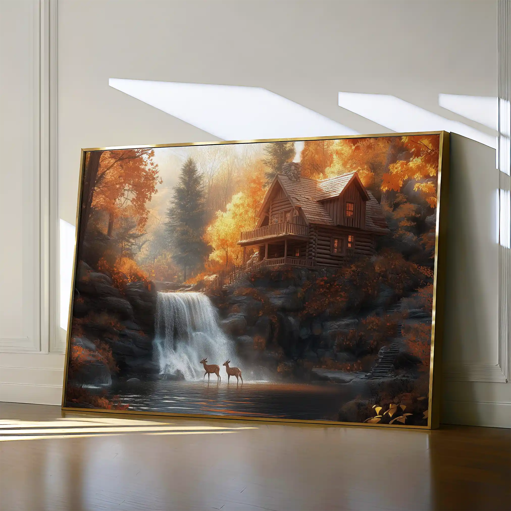 Landscape 164 Canvas Art 60 x 40 cm / Black