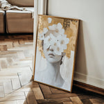 Portrait 164 Canvas Art 18" x 24" / 45 x 60 cm / Black