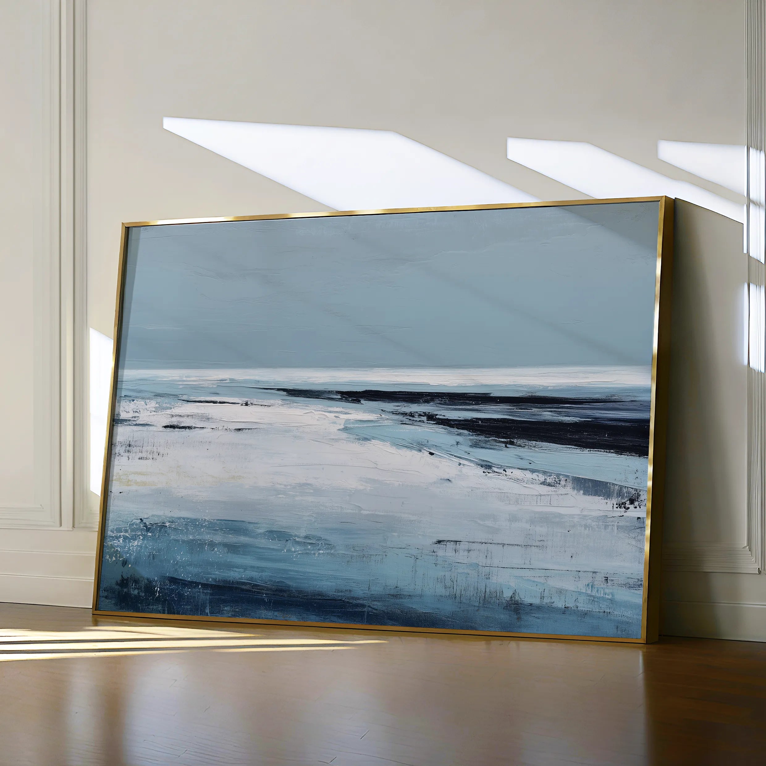 Abstract 1640 Canvas Art 18" x 24" / 45 x 60 cm / Black