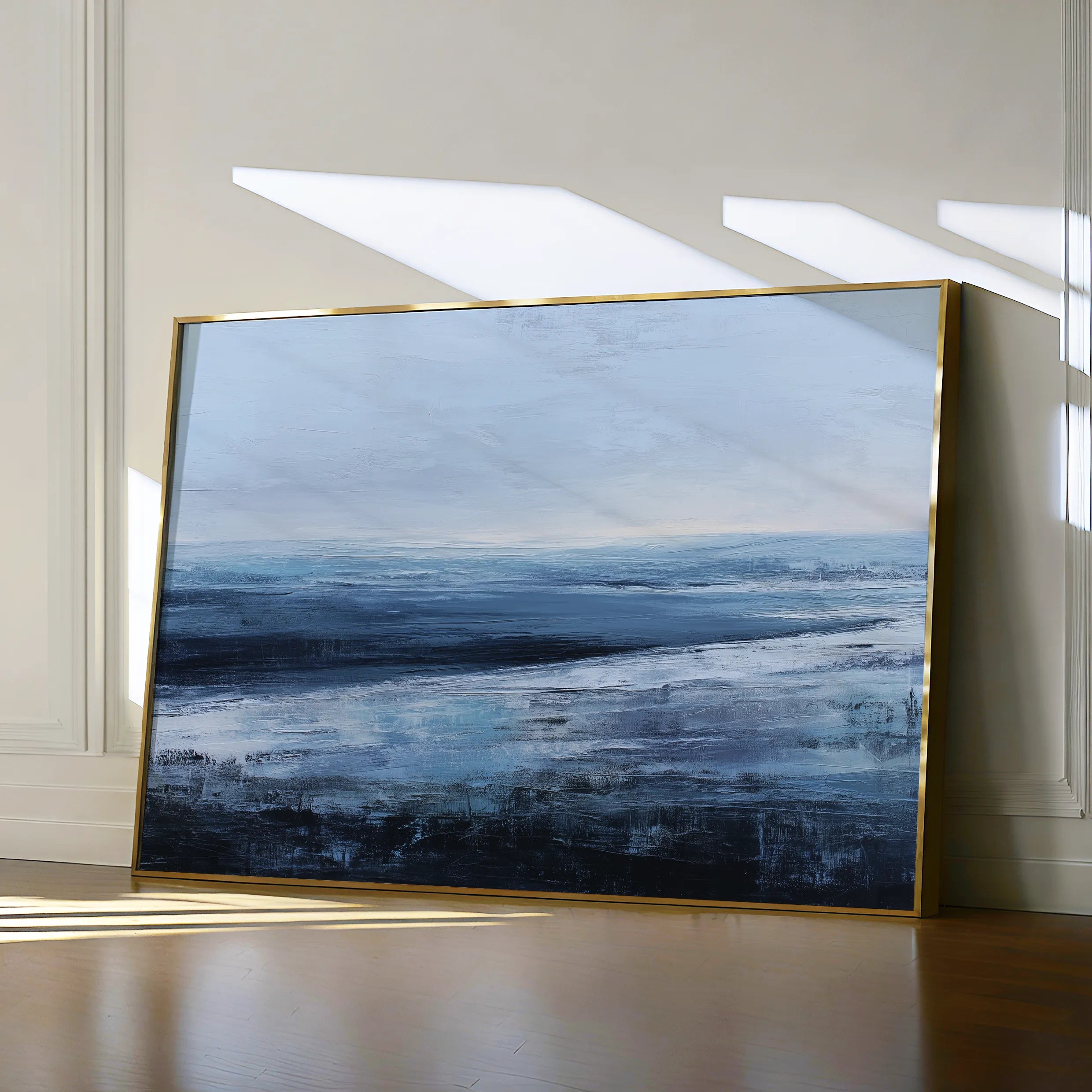 Abstract 1641 Canvas Art 18" x 24" / 45 x 60 cm / Black