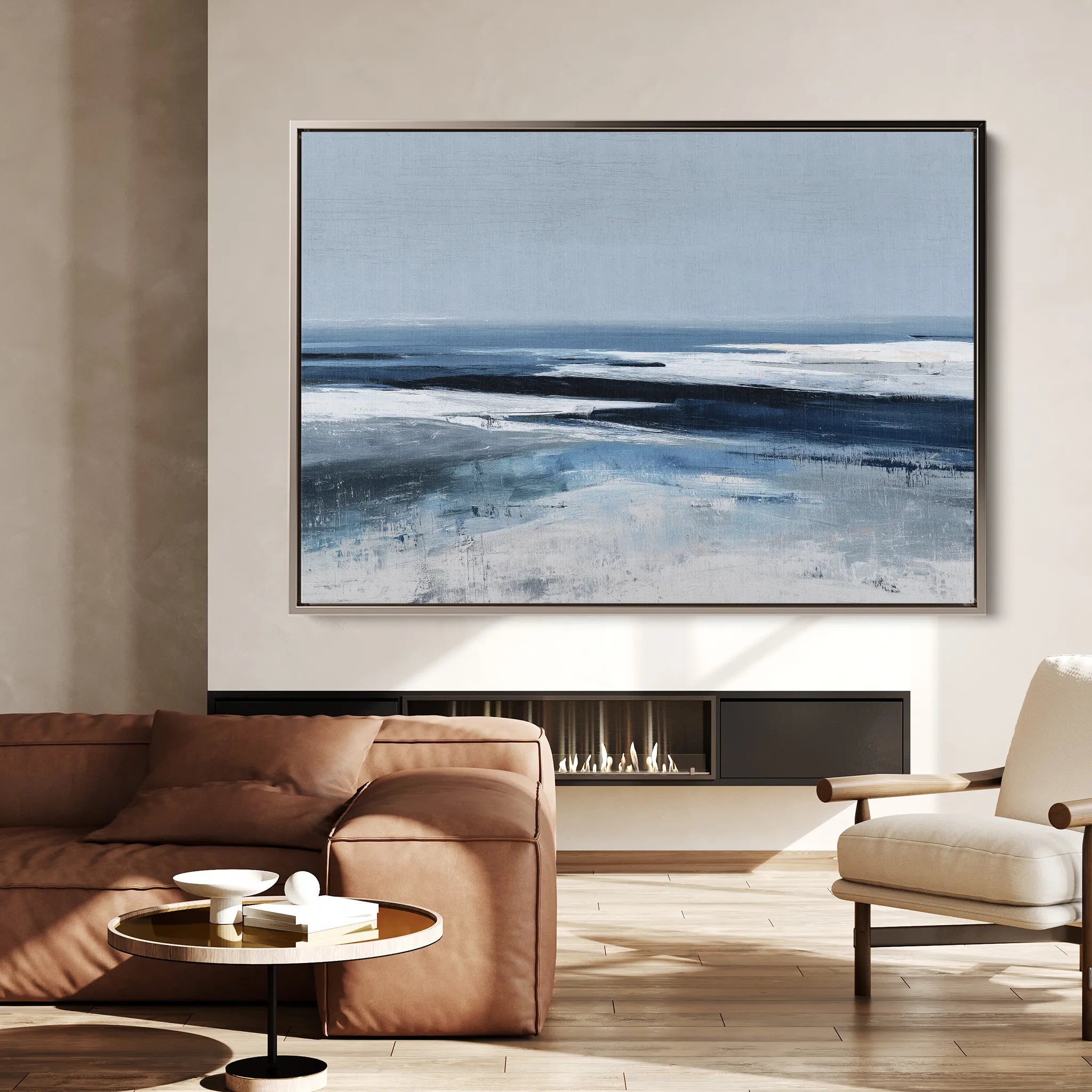 Abstract 1642 Canvas Art 18" x 24" / 45 x 60 cm / Black
