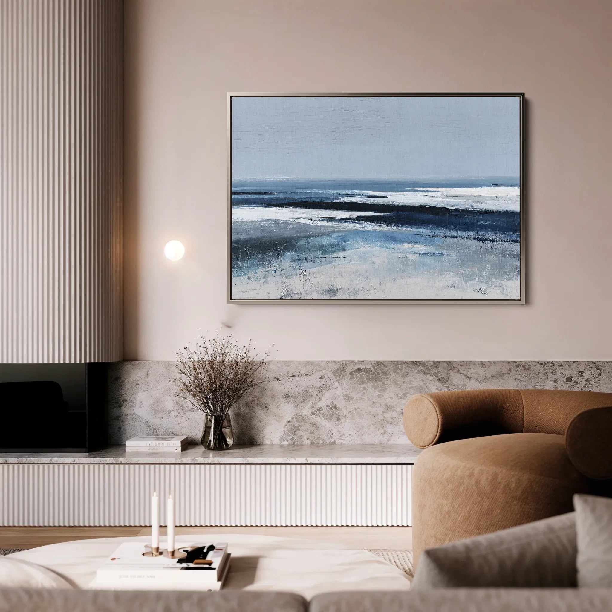 Abstract 1642 Canvas Art 18" x 24" / 45 x 60 cm / Black
