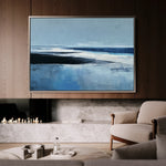 Abstract 1643 Canvas Art 18" x 24" / 45 x 60 cm / Black