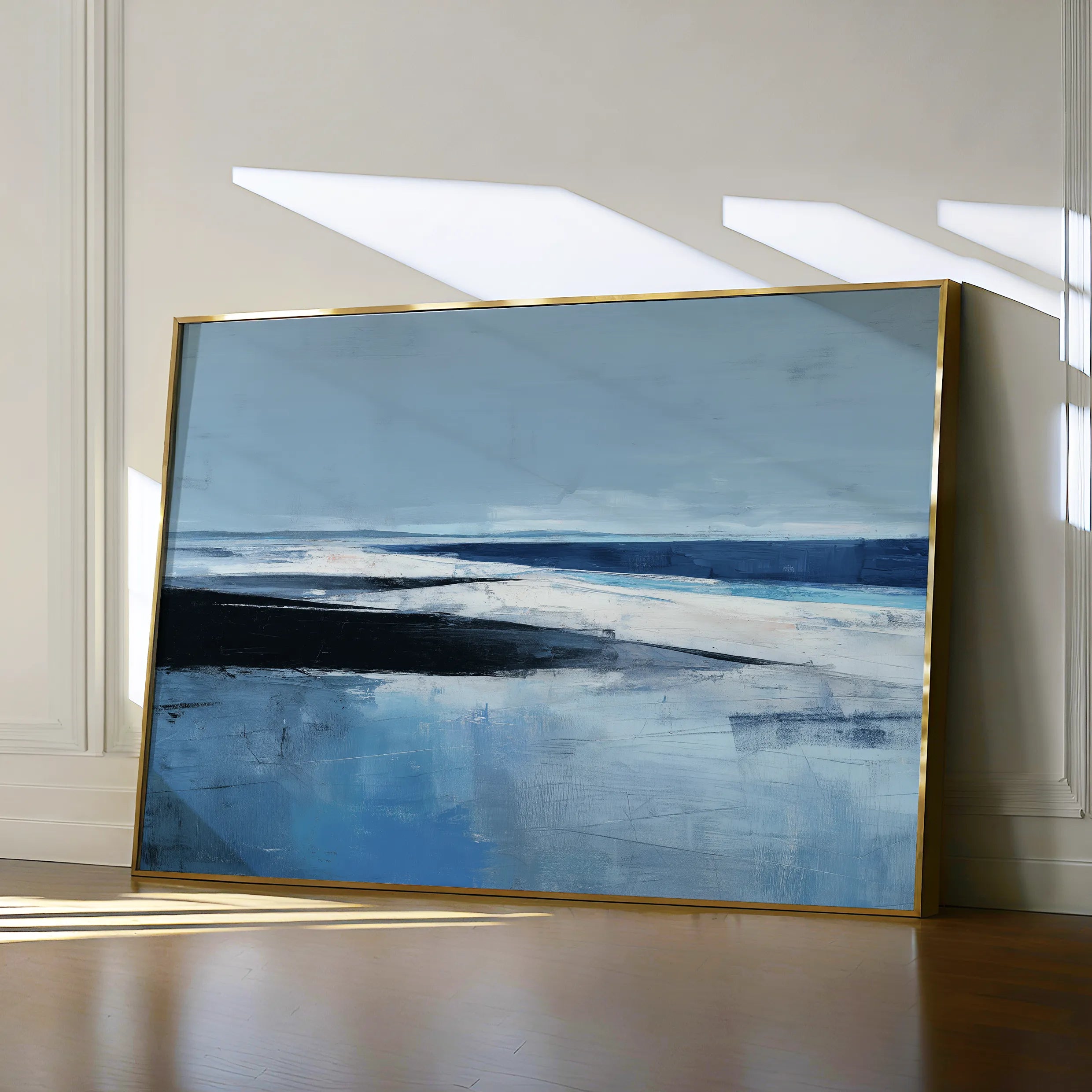 Abstract 1643 Canvas Art 18" x 24" / 45 x 60 cm / Black