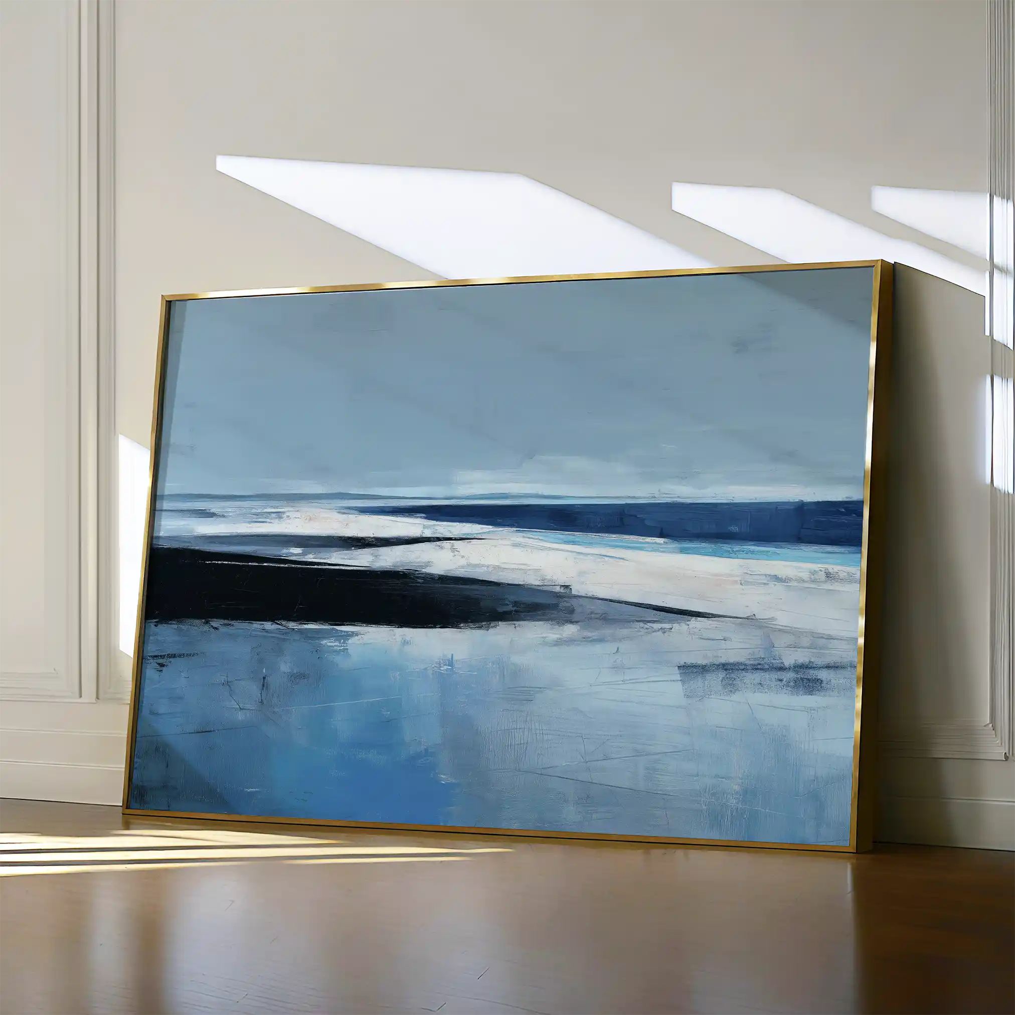 Abstract 1643 Canvas Art 60 x 40 cm / Black