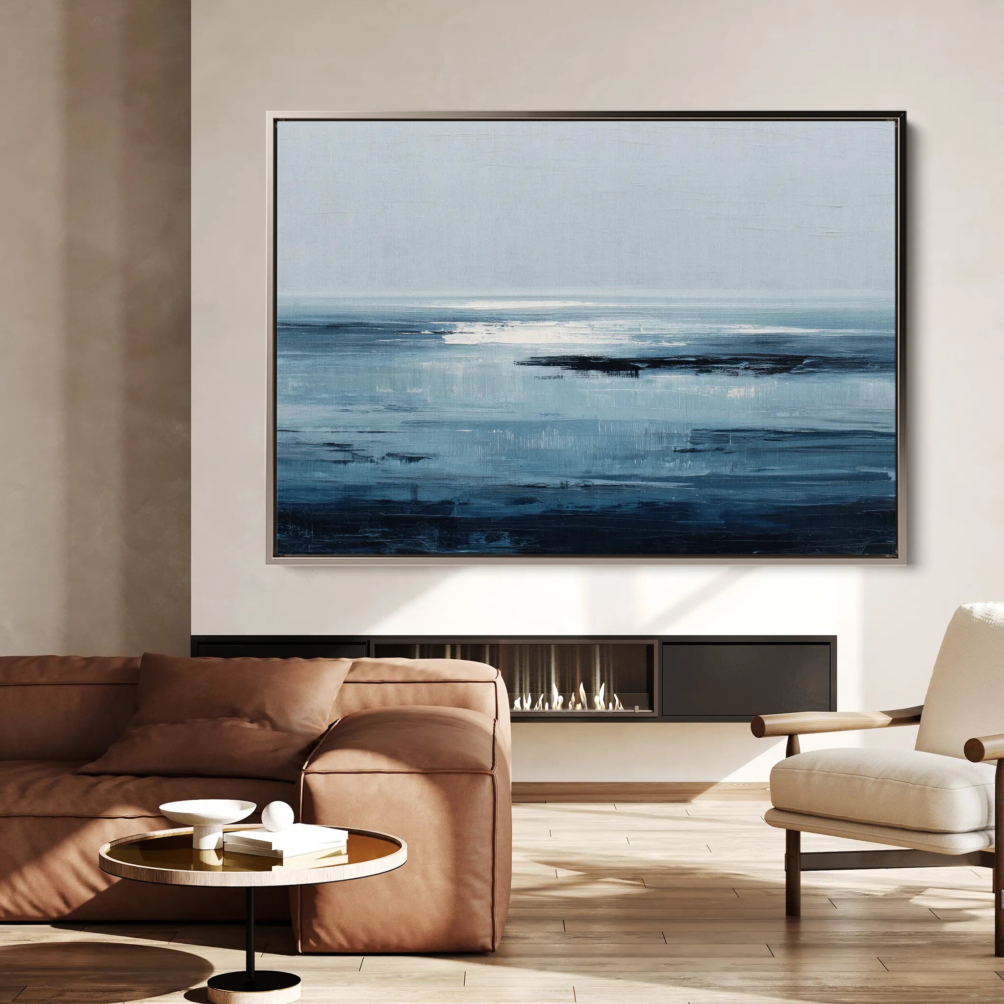 Abstract 1644 Canvas Art 18" x 24" / 45 x 60 cm / Black