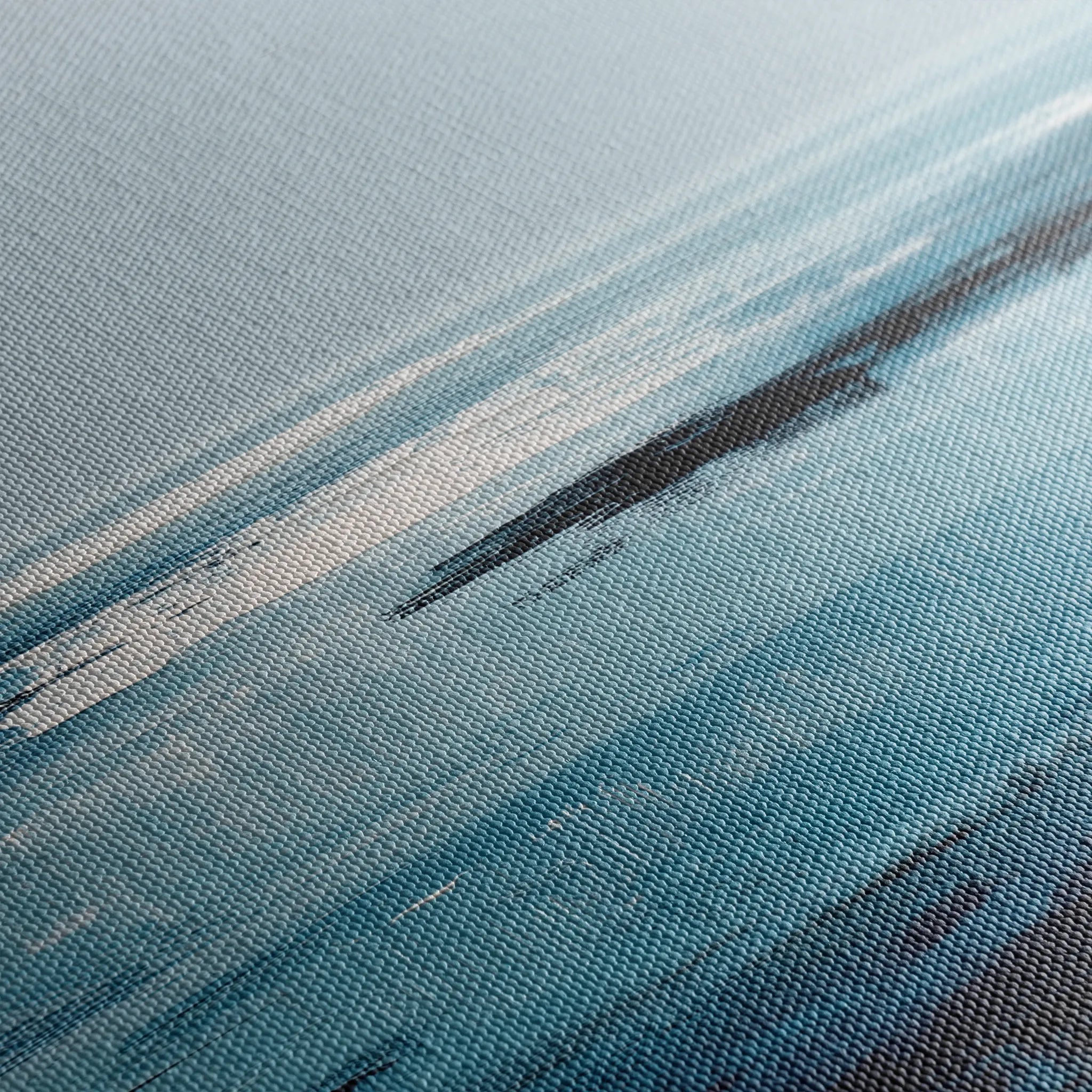 Abstract 1644 Canvas Art 18" x 24" / 45 x 60 cm / Black
