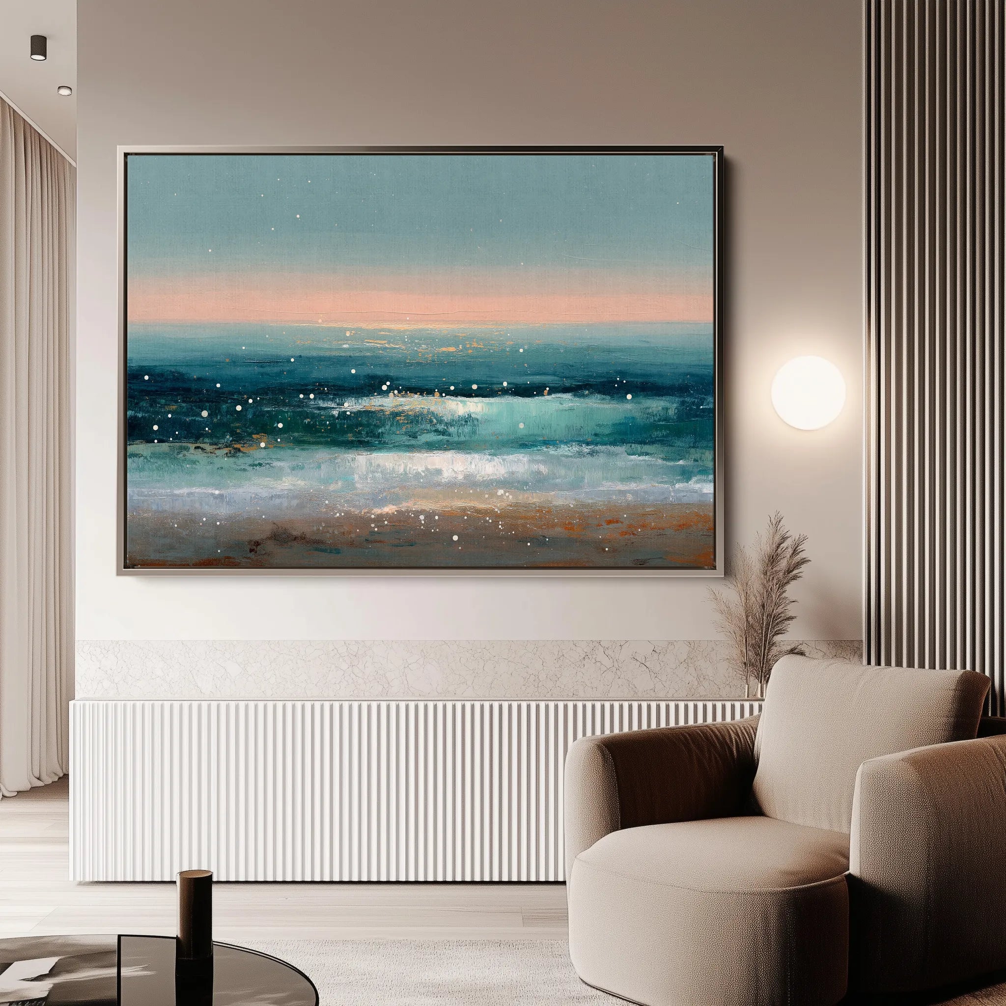 Abstract 1645 Canvas Art 18" x 24" / 45 x 60 cm / Black