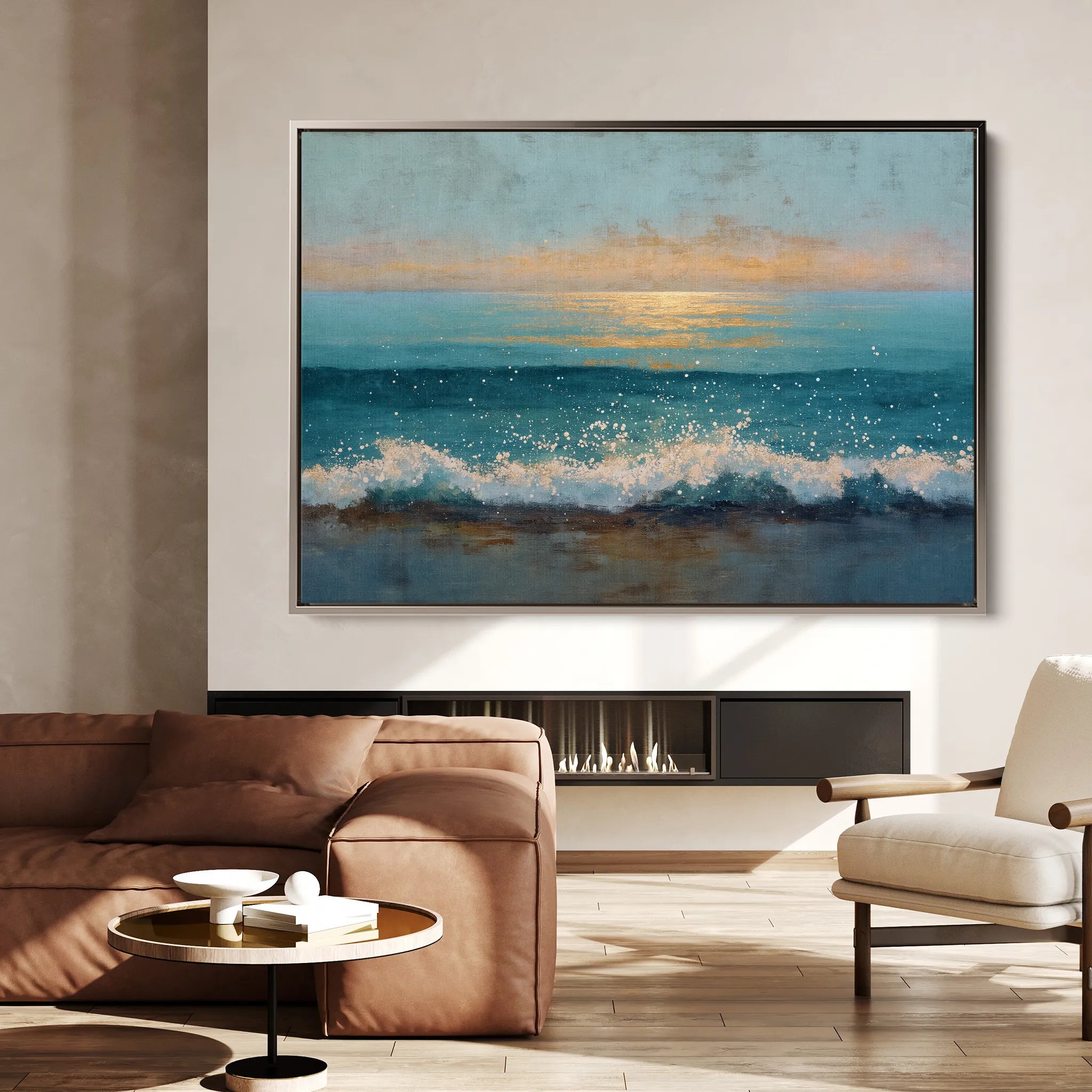 Abstract 1647 Canvas Art 18" x 24" / 45 x 60 cm / Black