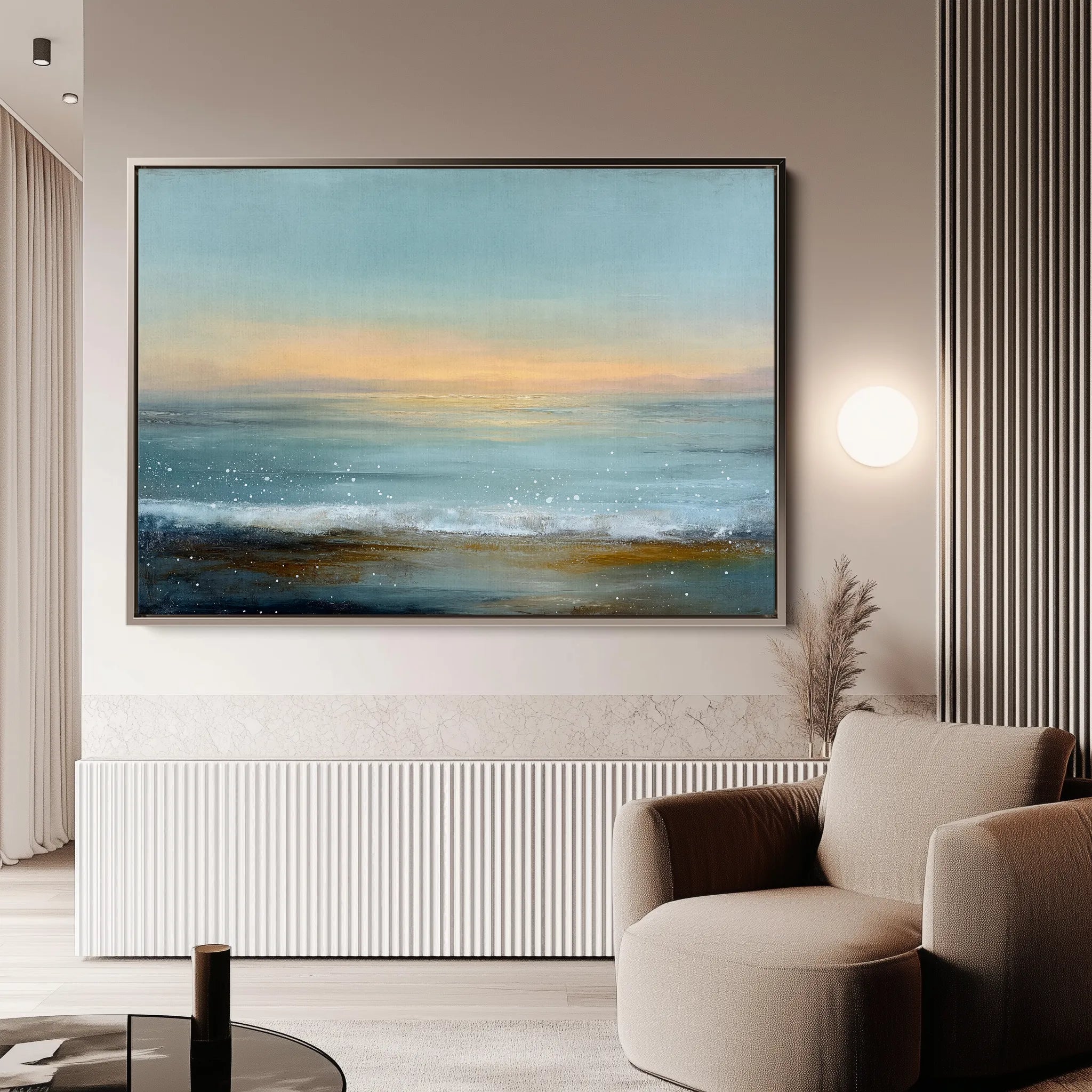 Abstract 1648 Canvas Art 18" x 24" / 45 x 60 cm / Black