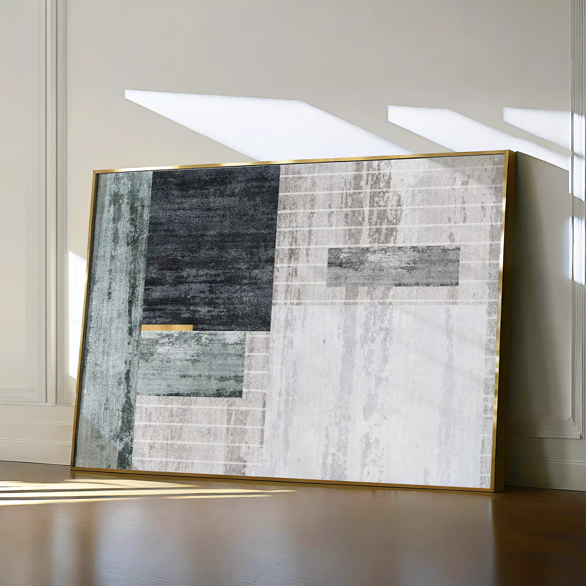 Abstract 165 Canvas Art 18" x 24" / 45 x 60 cm / Black