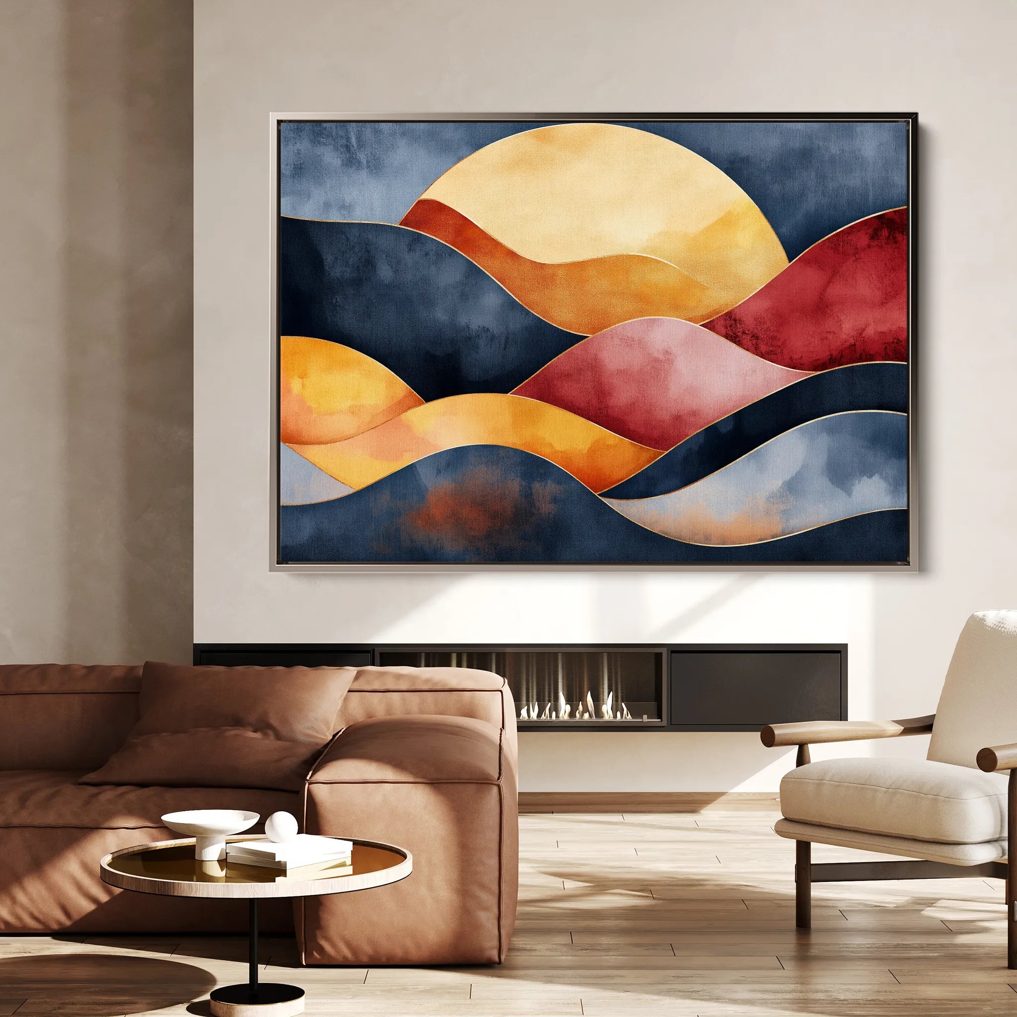 Boho 165 Canvas Art 18" x 24" / 45 x 60 cm / Black